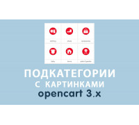 Модуль Подкатегории с картинками Opencart 3.0